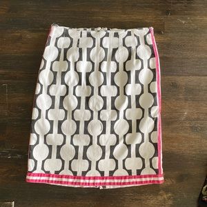 Gretchen Scott black, white & pink skirt